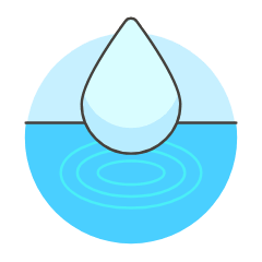 Water Drop Waves Illustration from UX Colors Set