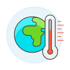 World Temperature Illustration from UX Colors Set