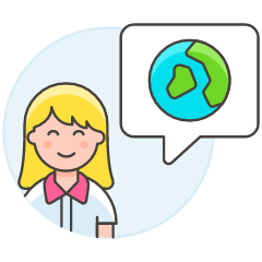 Earth Talk 4 Illustration from UX Colors Set