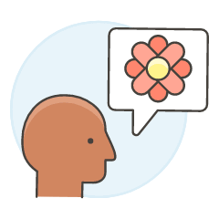 Flower Talk 3 Illustration from UX Colors Set