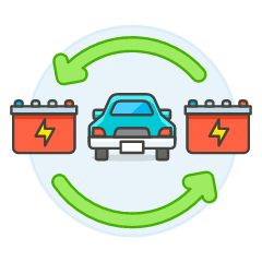 Battery Change Illustration from UX Colors Set