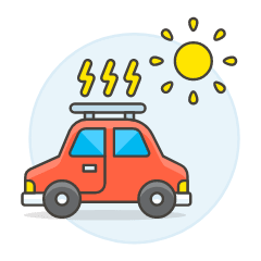Solar Roof Car Illustration from UX Colors Set