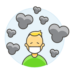 Air Pollution 2 Illustration from UX Colors Set