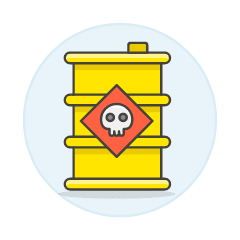 Danger Chemical Illustration from UX Colors Set