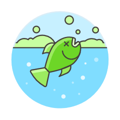 Dead Fish Illustration from UX Colors Set