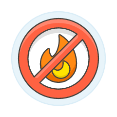 No Fire Illustration from UX Colors Set