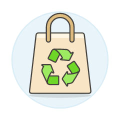 Recycle Bag Illustration from UX Colors Set