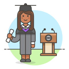 Graduate Student 5 Illustration from UX Colors Set