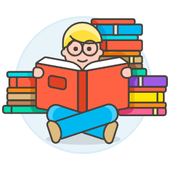 Bookworm 3 1 Illustration from UX Colors Set