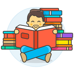 Bookworm 3 2 Illustration from UX Colors Set