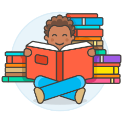 Bookworm 3 3 Illustration from UX Colors Set