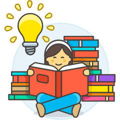 Bookworm 4 5 Illustration from UX Colors Set