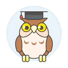 Education Owl 2 Illustration from UX Colors Set