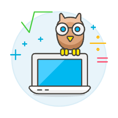 Education Owl 3 Illustration from UX Colors Set