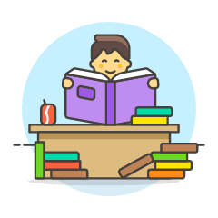 Student 6 2 Illustration from UX Colors Set