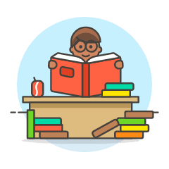 Student 6 3 Illustration from UX Colors Set