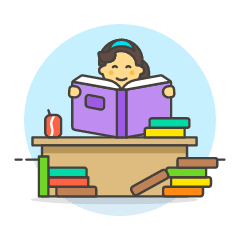 Student 6 4 Illustration from UX Colors Set