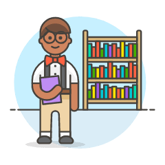 Bookworm 2 3 Illustration from UX Colors Set