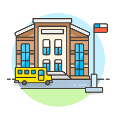 Elementary School Illustration from UX Colors Set