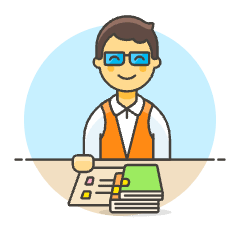 Librarian 1 4 Illustration from UX Colors Set