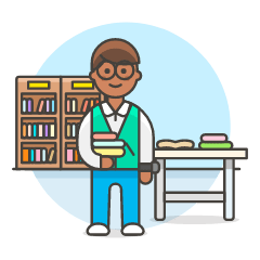 Librarian 2 6 Illustration from UX Colors Set