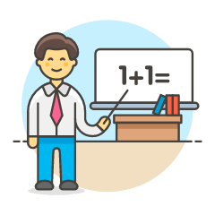 Math Teacher 5 Illustration from UX Colors Set