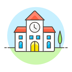 School Illustration from UX Colors Set