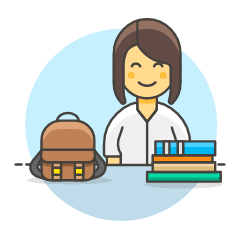 Student 1 6 Illustration from UX Colors Set