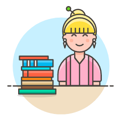 Student 3 4 Illustration from UX Colors Set