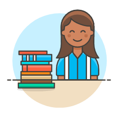 Student 3 5 Illustration from UX Colors Set