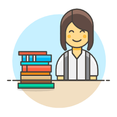 Student 3 6 Illustration from UX Colors Set