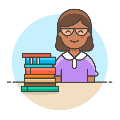 Student 4 3 Illustration from UX Colors Set