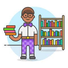 Student 5 3 Illustration from UX Colors Set