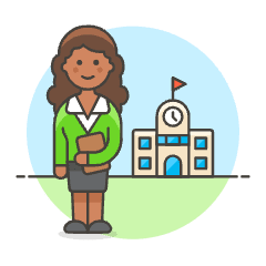 Teacher 4 Illustration from UX Colors Set