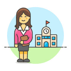 Teacher 6 Illustration from UX Colors Set