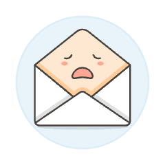 Smiley Mail Sigh Illustration from UX Colors Set