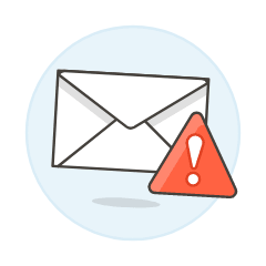 Mail Attention Illustration from UX Colors Set