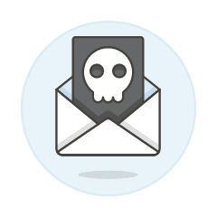 Skull Mail Illustration from UX Colors Set