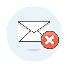 Email Delete Illustration from UX Colors Set