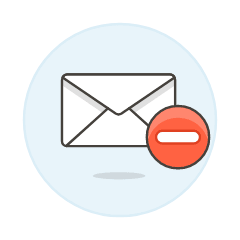 Email Remove Illustration from UX Colors Set