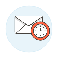 Email Schedule Illustration from UX Colors Set