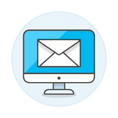 Email Imac 1 Illustration from UX Colors Set