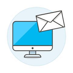 Email Imac 2 Illustration from UX Colors Set