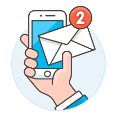 Email Notifications 2 1 Illustration from UX Colors Set