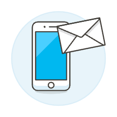 Email Phone Illustration from UX Colors Set