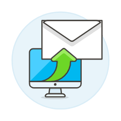 Email Send 1 Illustration from UX Colors Set