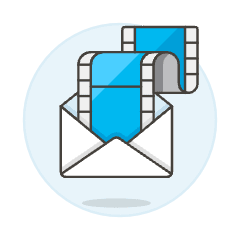 Movie Mail Illustration from UX Colors Set
