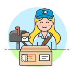 Postman 2 Illustration from UX Colors Set