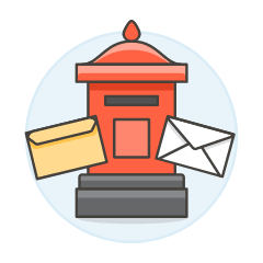 Postbox Illustration from UX Colors Set
