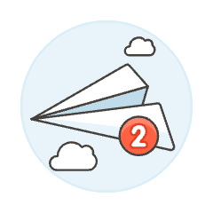 Message Notification Illustration from UX Colors Set
